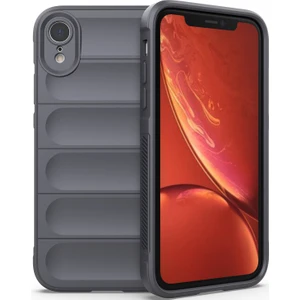iPhone XR İçin Kaymaz Silikon Telefon Kılıfı - Koyu Gri (Yurt Dışından)