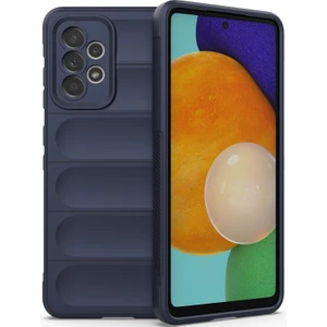 Galaxy A52S 5G / A52 5G / A52 4G İçin Kaymaz Silikon Telefon Kılıfı - Lacivert (Yurt Dışından)