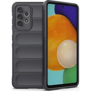 Galaxy A52S 5G / A52 5G / A52 4G İçin Kaymaz Silikon Telefon Kılıfı - Koyu Gri (Yurt Dışından)