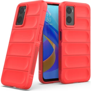 A36 4G / A76 4G / Realme 9i İçin Kaymaz Silikon Telefon Kılıfı - Kırmızı (Yurt Dışından)