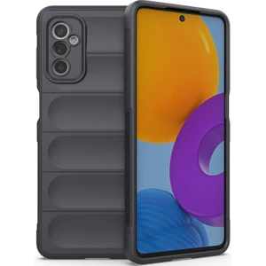 Galaxy M52 5G İçin Kaymaz Silikon Telefon Kılıfı - Koyu Gri (Yurt Dışından)