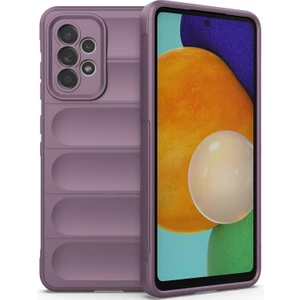 Galaxy A52S 5G / A52 5G / A52 4G İçin Kaymaz Silikon Telefon Kılıfı - Mor (Yurt Dışından)
