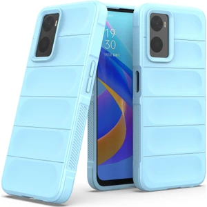 A36 4G / A76 4G / Realme 9i İçin Kaymaz Silikon Telefon Kılıfı - Mavi (Yurt Dışından)