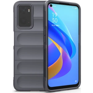 A36 4G / A76 4G / Realme 9i İçin Kaymaz Silikon Telefon Kılıfı - Koyu Gri (Yurt Dışından)