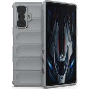 Poco F4 GT / Redmi K50 Gaming İçin Kaymaz Silikon Telefon Kılıfı - Gri (Yurt Dışından)