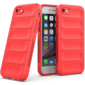 iPhone SE 2022 / SE 2020 / 8 / 7 İçin Kaymaz Silikon Telefon Kılıfı - Kırmızı (Yurt Dışından)