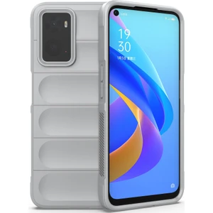 A36 4G / A76 4G / Realme 9i İçin Kaymaz Silikon Telefon Kılıfı - Gri (Yurt Dışından)