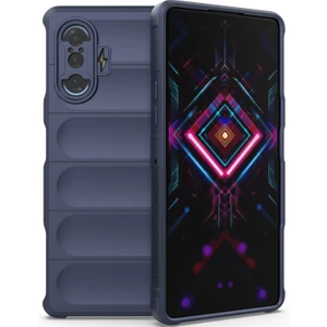 Poco F3 GT / Redmi K40 Gaming İçin Kaymaz Silikon Telefon Kılıfı - Lacivert (Yurt Dışından)