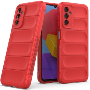 Galaxy M13 4G İçin Kaymaz Silikon Telefon Kılıfı - Kırmızı (Yurt Dışından)