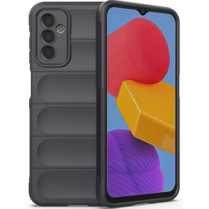 Galaxy M13 4G İçin Kaymaz Silikon Telefon Kılıfı - Koyu Gri (Yurt Dışından)