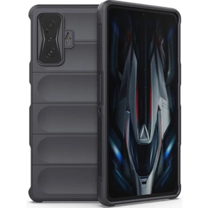 Poco F4 GT / Redmi K50 Gaming İçin Kaymaz Silikon Telefon Kılıfı - Koyu Gri (Yurt Dışından)