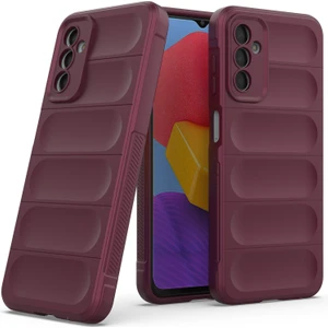 Galaxy M13 4G İçin Kaymaz Silikon Telefon Kılıfı - Koyu Kırmızı (Yurt Dışından)