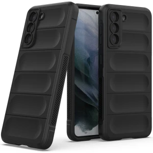 Galaxy S21 5G İçin Kaymaz Silikon Telefon Kılıfı - Siyah (Yurt Dışından)