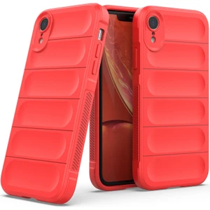 iPhone XR İçin Kaymaz Silikon Telefon Kılıfı - Kırmızı (Yurt Dışından)