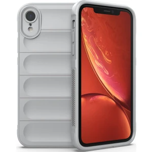 iPhone XR İçin Kaymaz Silikon Telefon Kılıfı - Gri (Yurt Dışından)