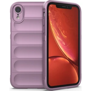 iPhone XR İçin Kaymaz Silikon Telefon Kılıfı - Mor (Yurt Dışından)