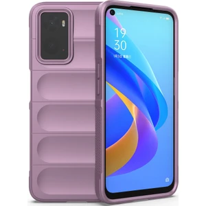 A36 4G / A76 4G / Realme 9i İçin Kaymaz Silikon Telefon Kılıfı - Mor (Yurt Dışından)