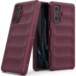 Poco F4 GT / Redmi K50 Gaming İçin Kaymaz Silikon Telefon Kılıfı - Koyu Kırmızı (Yurt Dışından)