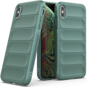 iPhone XS / iPhone X İçin Kaymaz Silikon Telefon Kılıfı - Yeşil (Yurt Dışından)