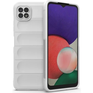Galaxy A22 5G İçin Kaymaz Silikon Telefon Kılıfı - Beyaz (Yurt Dışından)