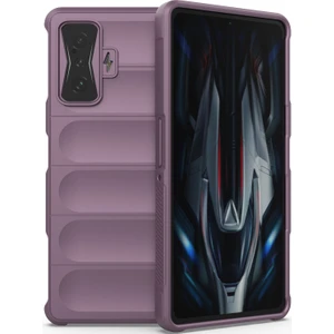 Poco F4 GT / Redmi K50 Gaming İçin Kaymaz Silikon Telefon Kılıfı - Mor (Yurt Dışından)