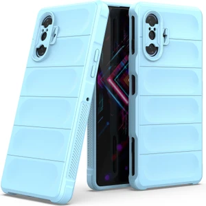 Poco F3 GT / Redmi K40 Gaming İçin Kaymaz Silikon Telefon Kılıfı - Mavi (Yurt Dışından)