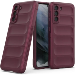 Galaxy S21 5G İçin Kaymaz Silikon Telefon Kılıfı - Koyu Kırmızı (Yurt Dışından)