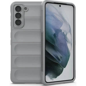 Galaxy S21 5G İçin Kaymaz Silikon Telefon Kılıfı - Gri (Yurt Dışından)