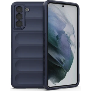 Galaxy S21 5G İçin Kaymaz Silikon Telefon Kılıfı - Lacivert (Yurt Dışından)