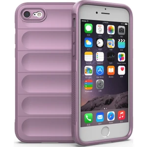 iPhone SE 2022 / SE 2020 / 8 / 7 İçin Kaymaz Silikon Telefon Kılıfı - Mor (Yurt Dışından)