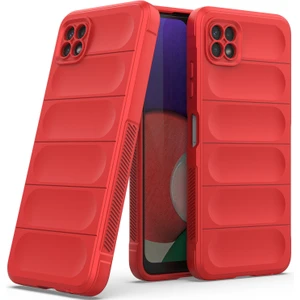 Galaxy A22 5G İçin Kaymaz Silikon Telefon Kılıfı - Kırmızı (Yurt Dışından)