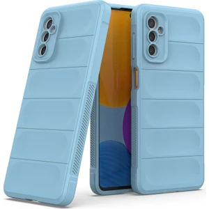 Galaxy M52 5G İçin Kaymaz Silikon Telefon Kılıfı - Mavi (Yurt Dışından)