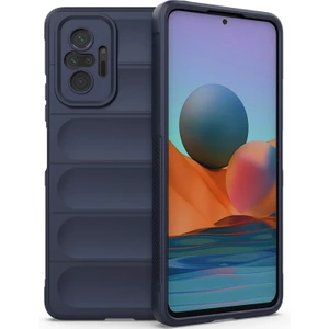 Redmi Note 10 Pro / 10 Pro Max İçin Kaymaz Silikon Telefon Kılıfı - Lacivert (Yurt Dışından)