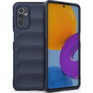 Galaxy M52 5G İçin Kaymaz Silikon Telefon Kılıfı - Lacivert (Yurt Dışından)
