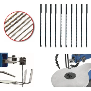 Scheppach Deco Flex Uyumlu Tezgah Dekupaj Testere Bıçak Seti 10 Parça