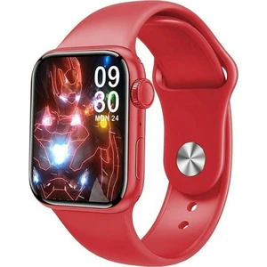 Watch 7 Pro Plus SW17 2022 Yeni Akıllı Suya Dayanıklı Bluetooth Çağrı Uyumlu Kırmızı