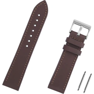 24MM Kahverengi Hakiki Deri Spor Saat Kordonu Kayış