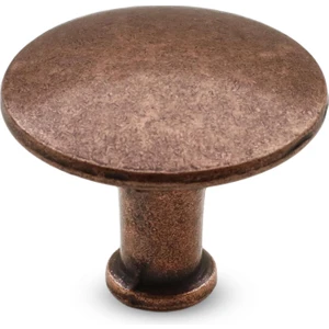 Big Düğme Çekmece Dolap Kapak Kulpu Kulbu Antik Bakır Metal Kulp