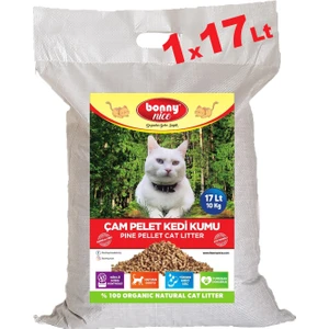 Bonny Nice Doğal Çam Peleti Kedi Kumu 10 Kg 17 Lt
