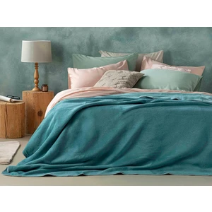 English Home Plain Pamuklu Tek Kişilik Battanıye 150 x 200 cm Seledon-Mint