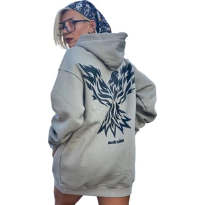 Bej Unisex Phoeniks Oversize Sweatshirt