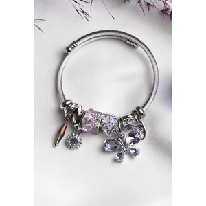 Bhs Life Kadın Charmlı Kelebek Figürlü Çelik Bileklik