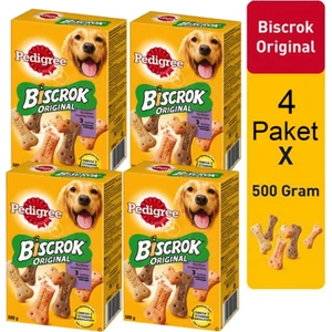 Biscrok 500 gr Köpek Ödül Bisküvi 4 Paket