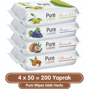 Wipes Islak Havlu 4x50 (200 Yaprak)