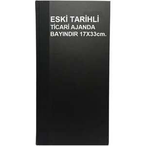 Bayındır Eski Tarihli Ticari Ajanda 17X33CM