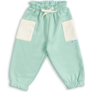 Bebek Kalın Pamuklu Jogger Pantolon - Mint - 3-6 Ay