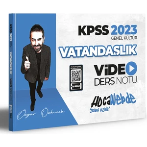 Hocawebde Yayınları 2023 KPSS Vatandaşlık Video Ders Notu