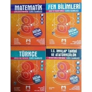 Mozaik Yayınları 8.Sınıf LGS 4'Lü Soru Bankası Seti