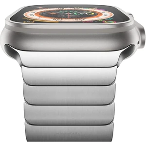 M.TK Moveteck Apple Watch Series 8 7 6 Se 5 4 3 2 1 Uyumlu 42MM 44MM 45MM Metal Paslanmaz Çelik Kordon Magnetic Mıknatıslı Baklalı Loop Lüx Kordon Stainless Steel