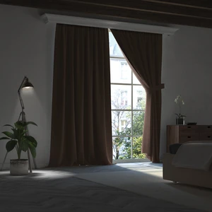 Koyu Kahverengi Blackout Karartma Perde Midnight Series